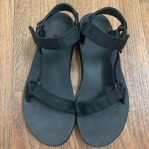 Women’s Black Teva Sandals